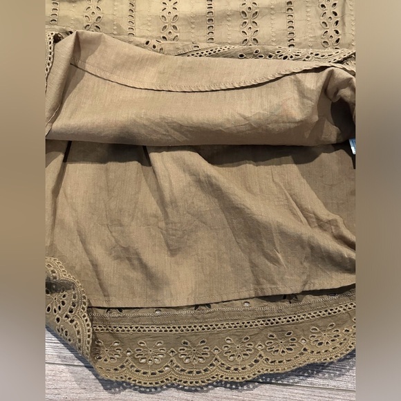 NWT! DELUC Masson Dress Brown Eyelet Size Small - Picture 10 of 13